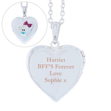 Personalised Message Me to You Silver Tone Heart Locket £19.99